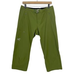 Arc'Teryx Gamma LT Capri Pant Creekside Green Women’s 12 Belted Outdoors ALTERED